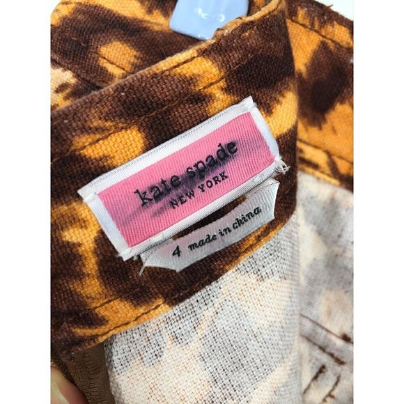 NWT Kate Spade Panthera Skirt Orange 4 - Picture 7 of 9
